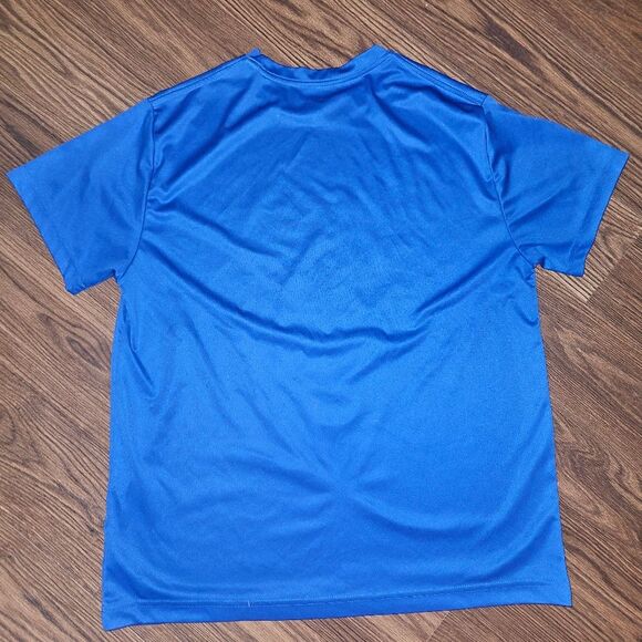Official FCB Barcelona Barca Bright Blue Tshirt Jersey Material - XL Extra Large - Picture 4 of 5